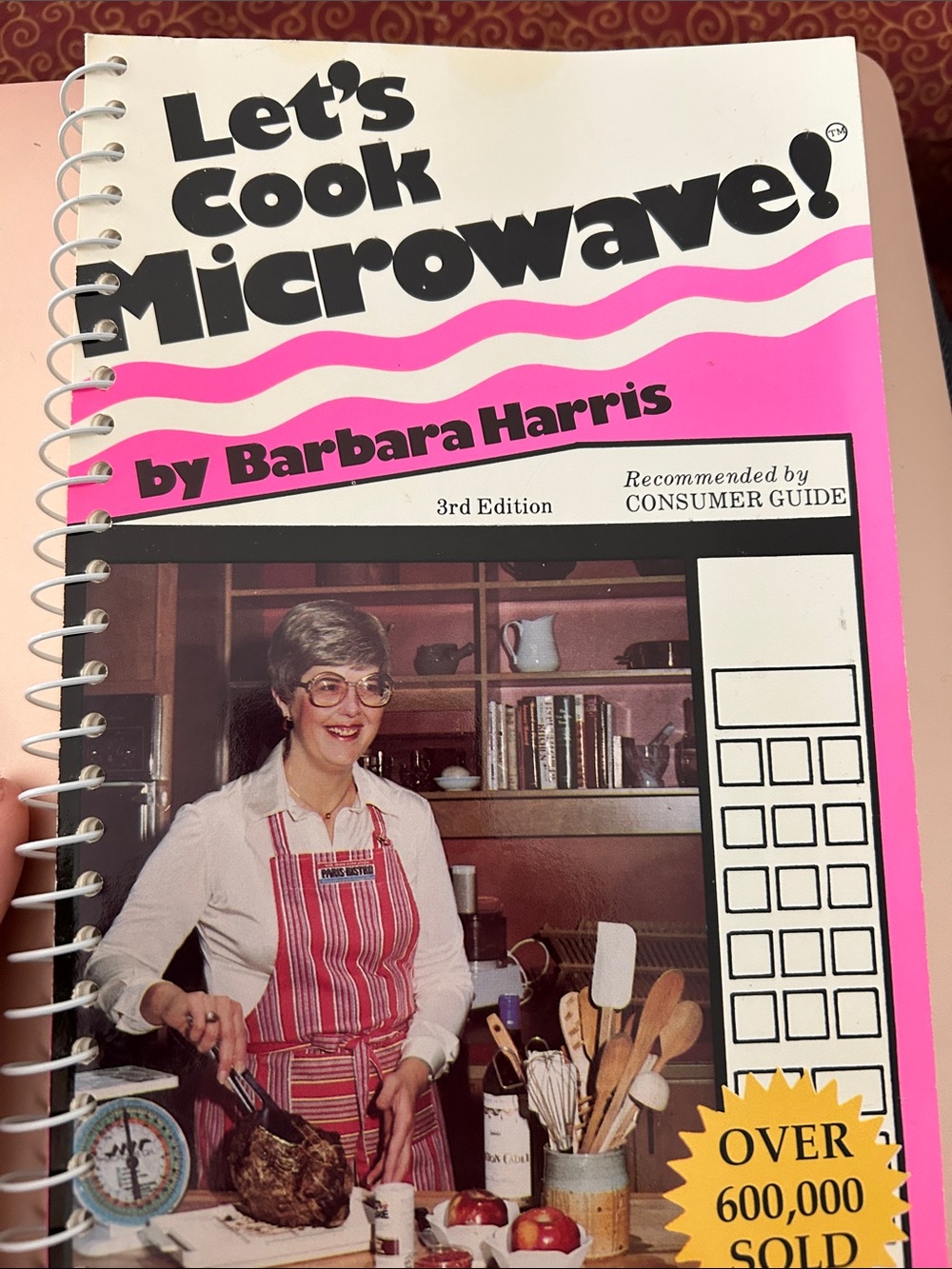 Let's Cook Microwave! by Barbara Harris - Pink & White Cookbook